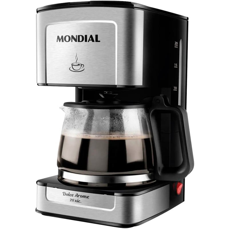 Cafeteira Eletrica Mondial Dolce Arome Inox 550w 220v/60hz Preto