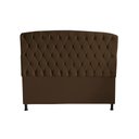 Ver imagem 2 de Kit Dubaí Cabeceira de Cama Box Casal e Recamier Baú 140 Cm Suede Marrom do Lar Móveis
