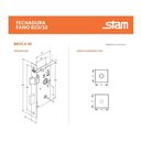Ver imagem 3 de Fechadura para Porta Banheiro Stam Wc 823/33 Cromada 40mm