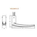 Ver imagem 4 de Fechadura para Porta Banheiro Stam Wc 823/33 Cromada 40mm