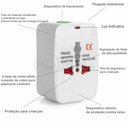 Ver imagem 5 de Adaptador Tomada Universal Padrão 150 Países Uk Europa Eua Asia Viagem Bivolt 110/220 Bivolt Aio