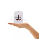 Ver mais imagens de Adaptador Tomada Universal Padrão 150 Países Uk Europa Eua Asia Viagem Bivolt 110/220 Bivolt Aio