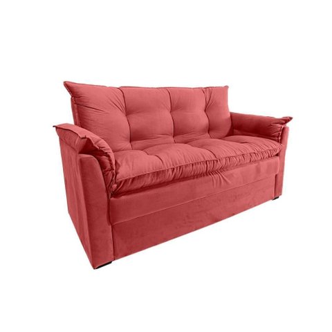 Sofá Small 3 Lugares 160cm Marsala Suede Moderno Compacto Conforto e Durabilidade Herrero