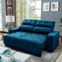 Ver imagem 1 de Sofá Retrátil/Reclinável Belga 1,80m Suede Velut com Molas no Assento