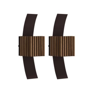 KIT 2 ARANDELAS GLAMOUR MARROM