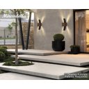 Ver imagem 3 de KIT 2 ARANDELAS GLAMOUR MARROM