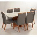 Ver imagem 1 de Mesa de jantar + 6 cadeiras Paris Tampo Atenas 180 cm A 10