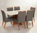 Ver imagem 1 de Mesa de jantar + 6 cadeiras Paris Tampo Atenas 180 cm A 10
