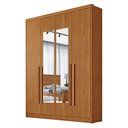 Ver imagem 1 de Guarda Roupa Casal Sevilha 4 Portas 3 Gavetas com Espelho Cinamomo - Novo Horizonte