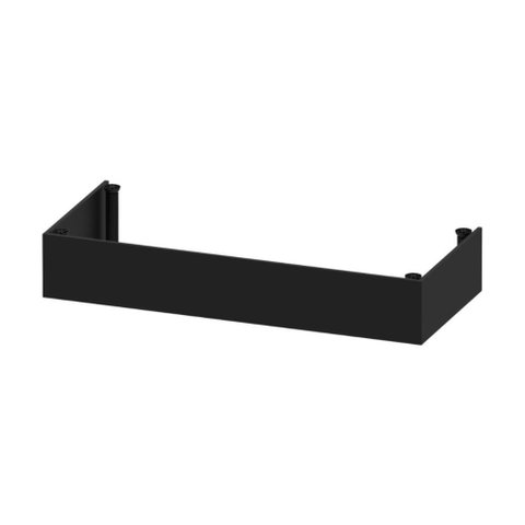 Kit Rodapé para Balcão Cozinha 105cm Veneza com Pés Multimóveis Mp3753 Preto