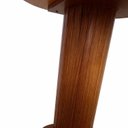 Ver imagem 4 de Mesa Lateral de Apoio com Base Ripada 100% Madeira Maciça Aurora Castanho
