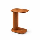 Ver imagem 2 de Mesa Lateral de Apoio em Madeira Maciça com Base Ripada Aurora