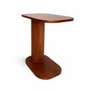 Ver imagem 7 de Mesa Lateral de Apoio com Base Ripada 100% Madeira Maciça Aurora Castanho