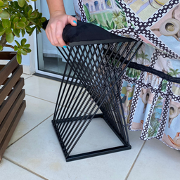 Banqueta Oceam Baixa 48cm em Metal Preto - 3