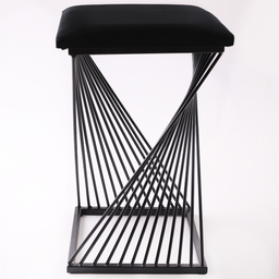 Banqueta Oceam Baixa 48cm em Metal Preto - 2