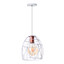Ver imagem 1 de Lustre Pendente Aramado Bala 23 Cm Decorações Cor: Branco