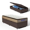 Ver imagem 2 de Cama Box Baú + Colchão Gazin de Molas Ensacadas Pillow Top Air Pro Solteiro 88 cm