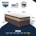 Ver imagem 5 de Cama Box Baú + Colchão Gazin de Molas Ensacadas Pillow Top Air Pro Solteiro 88 cm