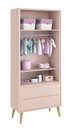 Ver imagem 7 de Jogo de Quarto para Bebê Completo 2 Portas Théo New Rosa Fosco com Natural - MoveisAqui