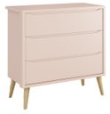 Ver imagem 4 de Jogo de Quarto para Bebê Completo 2 Portas Théo New Rosa Fosco com Natural - MoveisAqui