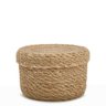 Cesto Decorativo em Fibra Natural com Tampa 11cm 18608p Mart - 1