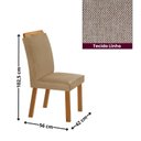 Ver imagem 4 de Conjunto Sala de Jantar Texas 6 Cadeiras Athenas MDF 180x90cm Off White Turim / Naturalle