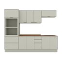Ver imagem 3 de Cozinha Compacta 5 Peças 100% MDF com Torre Quente e Tampo para Cooktop Fineze