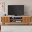 Ver imagem 2 de Rack para Tv 70 Polegadas 2 Portas Ripadas Trunfo Pés Mdf Usinados Jcm Movelaria