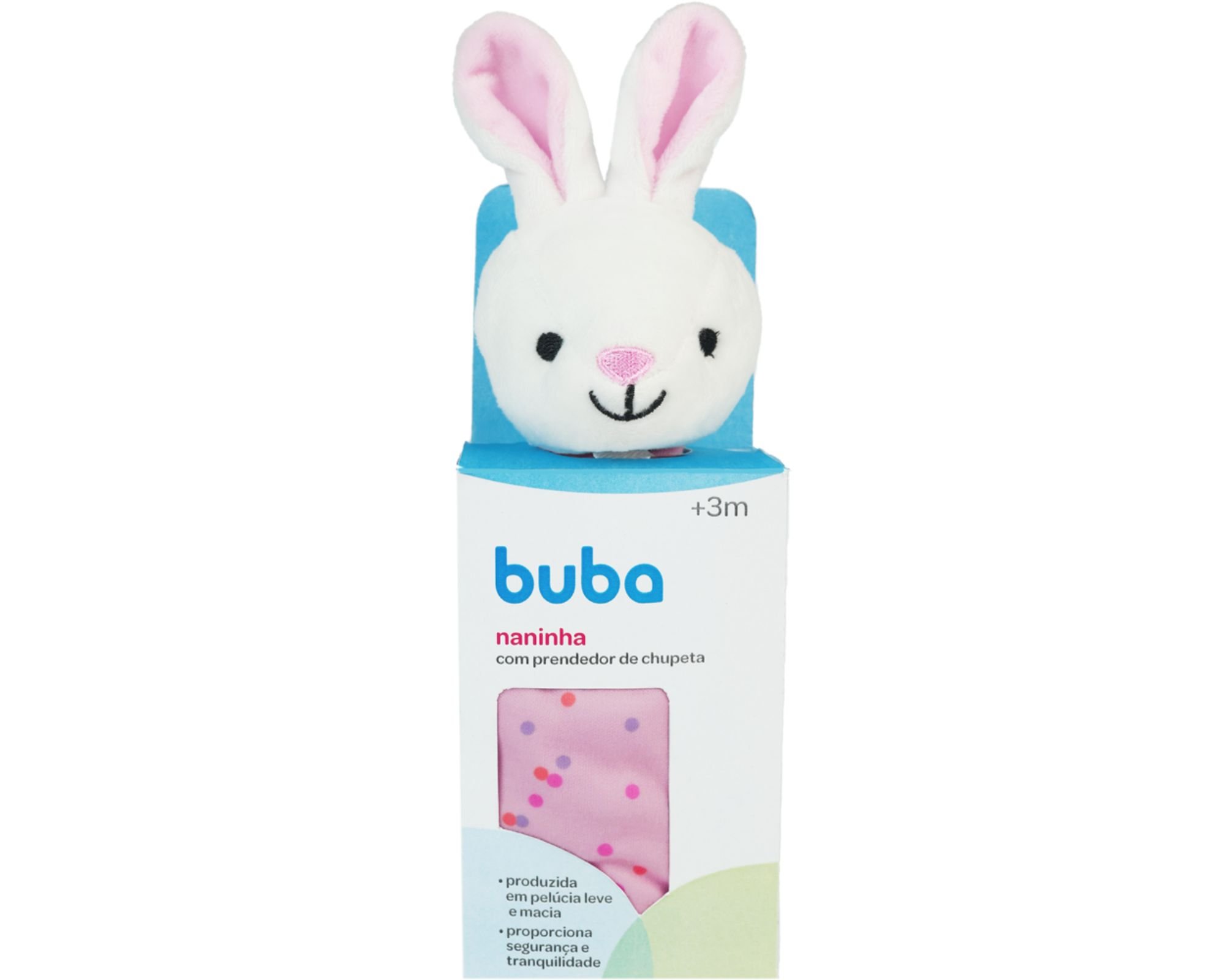 Naninha para Bebê Coelho Rosa - Buba:rosa/coelho - 2