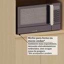 Ver imagem 7 de Paneleiro 100% MDF 4 Portas com Espaço para Micro-ondas 70cm Aura Luciane Móveis