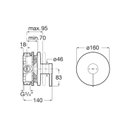 Ver imagem 2 de Acabamento para Monocomando de Banheira e Chuveiro com Desviador Box Ona da Roca
