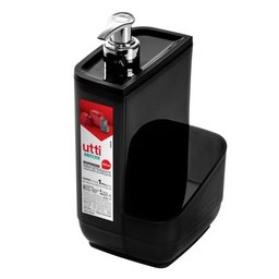 Porta Detergente 550ml Preto Utti Ordene - 1