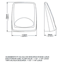 Ver imagem 3 de Acabamento para Válvula de Descarga Luxus - Docol