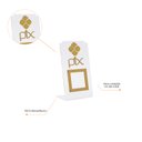 Ver imagem 1 de Expositor Qr Code Pix - Cristal com Dourado
