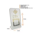 Ver imagem 5 de Expositor Qr Code Pix - Cristal com Dourado