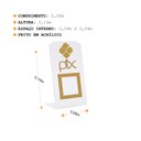 Ver imagem 3 de Expositor Qr Code Pix - Cristal com Dourado