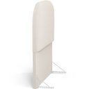Ver imagem 6 de Cabeceira Cama Box 100cm Orgânica Lanna W01 Bouclê Creme - Lyam Decor