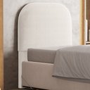 Ver imagem 3 de Cabeceira Cama Box 100cm Orgânica Lanna W01 Bouclê Creme - Lyam Decor