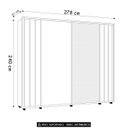 Ver imagem 4 de Guarda Roupa Casal 278cm 2 Portas 4 Espelhos Mya Off/cinamomo Z10 - Mpozenato