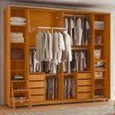 Ver mais imagens de Guarda Roupa Casal 278cm 2 Portas 4 Espelhos Mya Off/cinamomo Z10 - Mpozenato