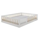 Ver imagem 1 de Cama Infantil Montessoriana Casal Tigus Cauã 100% em MDF Branco/Amadeirado