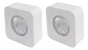 Ver imagem 1 de Kit 2 Spot Led Quadrado Fixo Sobrepor 5w 3 Opções de Luz - Branco Branco Neutro - 127/220v
