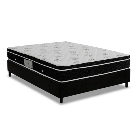 Cama Box Crc Viúva +Colchão Molas Super Pocket Physical Ortobom 128x188