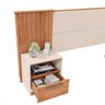 Cabeceira Extensível com Mesa de Cabeceira Lucius Freijo Off White Caemmun - 4