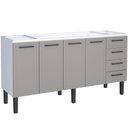 Ver imagem 1 de Gabinete para Cozinha Aço Juno 1,92m Cinza para Pia de 2,00m - P101226 - Cozimax Gabinete Aço Juno C