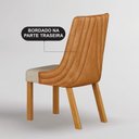 Ver mais imagens de Mesa de Jantar Belle 1,80x1,00m Orgânica Cinamomo Off-white com Kit 4 Cadeiras para Mesa de Jantar B