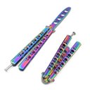 Ver imagem 2 de Canivete Butterfly de Treino Bsl-3 Rainbow sem Corte