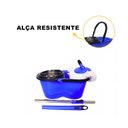 Ver imagem 5 de Balde Mop Giratório Esfregão C/ Alça Cesto Inox Limpeza Azul
