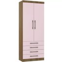 Ver imagem 1 de Guarda-roupa Modulado 90cm 2 Portas 4 Gavetas Paris Luciane