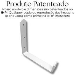 Suporte de Parede Decorativo Tipo U Multiuso Aço Resistente Gancho Moderno Mangueira Escada - 7
